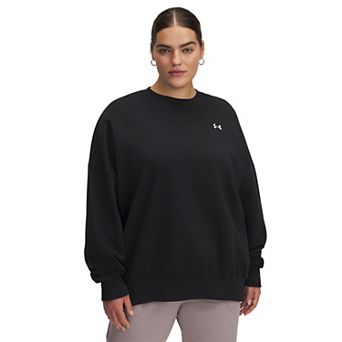 Plus Size Under Armour Rival Fleece Oversized Crew Sweatshirt