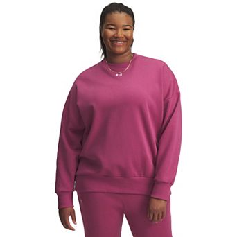 Plus Size Under Armour Rival Fleece Oversized Crew Sweatshirt