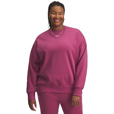 Plus Size Under Armour Rival Fleece Oversized Crew Sweatshirt