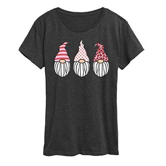 Women's Valentine's Day Gnomes Graphic Tee