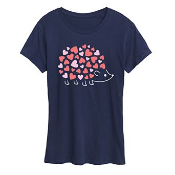 Women's Heart Hedgehog Graphic Tee