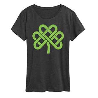 Women's Celtic Knot Shamrock Graphic Tee