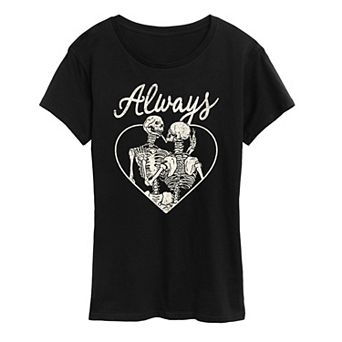 Women's Always Skeletons Graphic Tee