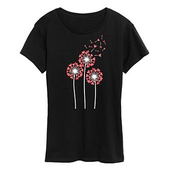 Women's Dandelion Heart Group Graphic Tee