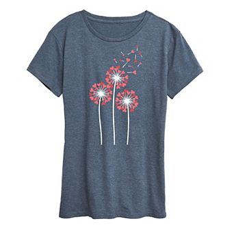 Women's Dandelion Heart Group Graphic Tee