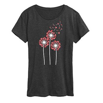 Women's Dandelion Heart Group Graphic Tee