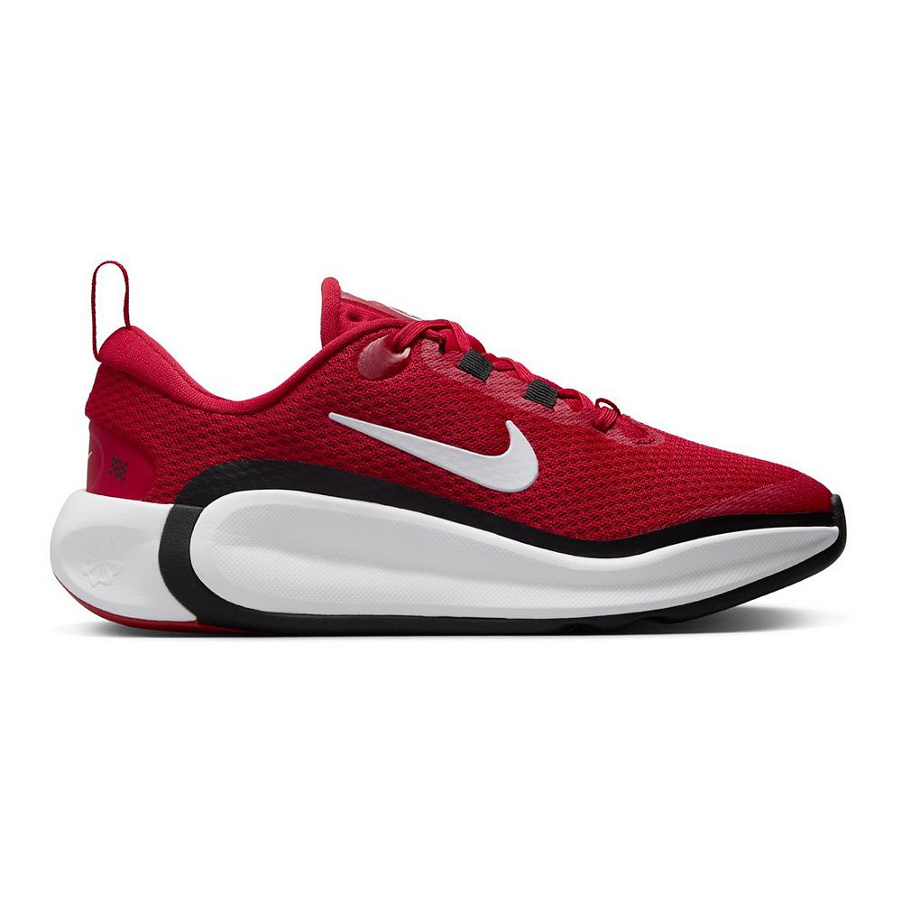 Nike Infinity Flow Girls Running Shoes Boy s Size 7 Gym Red White Black
