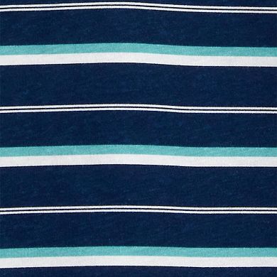 Baby Boy Carter's 2-pc. Striped Hooded Tee & Canvas Pant Set