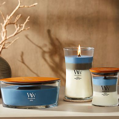 WoodWick Uncharted Waters Medium Hourglass Trilogy Candle