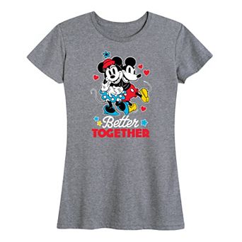 Disney's Mickey & Minnie Mouse Women's Better Together Graphic Tee