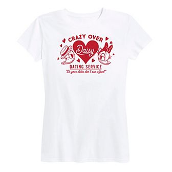 Disney's Donald & Daisy Duck Women's Crazy Over Daisy Graphic Tee