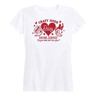 Disney's Donald & Daisy Duck Women's Crazy Over Daisy Graphic Tee