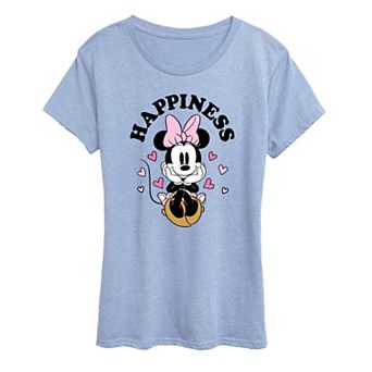 Disney's Minnie Mouse Women's Happiness Graphic Tee