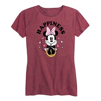 Disney's Minnie Mouse Women's Happiness Graphic Tee