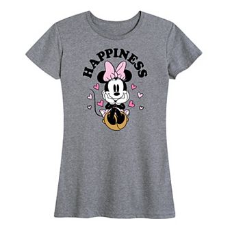 Disney's Minnie Mouse Women's Happiness Graphic Tee