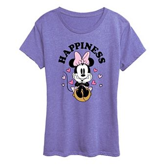Disney's Minnie Mouse Women's Happiness Graphic Tee