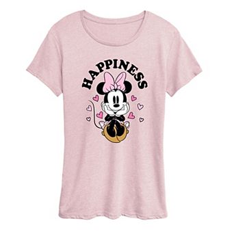 Disney's Minnie Mouse Women's Happiness Graphic Tee