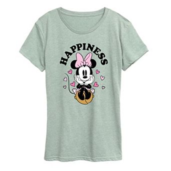 Disney's Minnie Mouse Women's Happiness Graphic Tee
