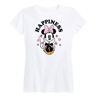 Disney's Minnie Mouse Women's Happiness Graphic Tee