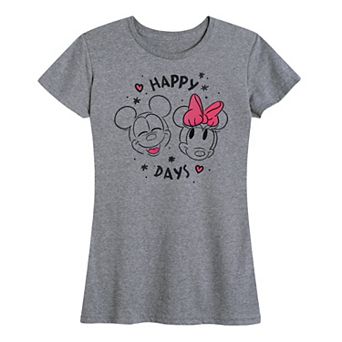 Disney's Mickey & Minnie Mouse Women's Happy Days Graphic Tee