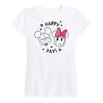 Disney's Mickey & Minnie Mouse Women's Happy Days Graphic Tee