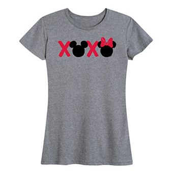 Disney's Mickey & Minnie Mouse Women's XOXO Graphic Tee