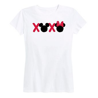 Disney's Mickey & Minnie Mouse Women's XOXO Graphic Tee