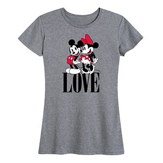 Disney's Mickey & Minnie Mouse Women's Love Graphic Tee