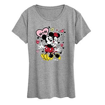 Disney's Mickey & Minnie Mouse Women's Heart Graphic Tee