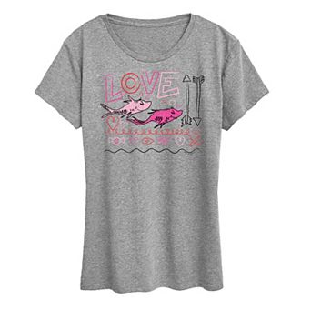 Women's Dr. Seuss Love Fish Graphic Tee