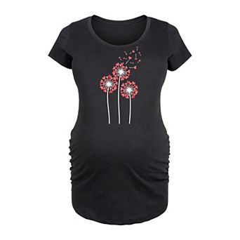Maternity Dandelion Heart Group Graphic Tee