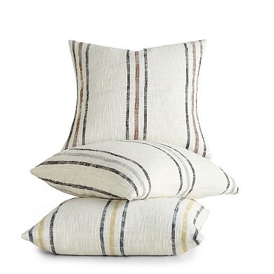 Urban Loft's Yarn-dyed Cotton Decor Throw Pillow In Framed Stripe