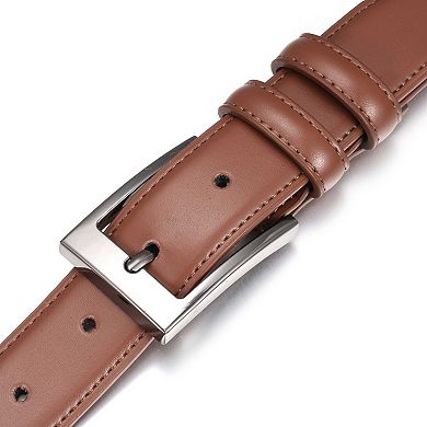 Men's Dual Loop Leather Belt For Big & Tall