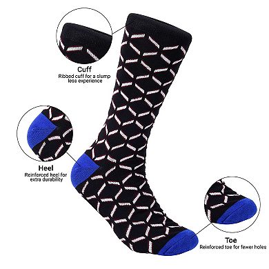 Men's Modern Collection Dress Socks 6 Pack