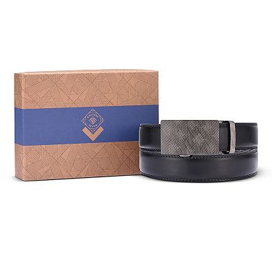 Men's Infinity Imprint Leather Ratchet  Belt