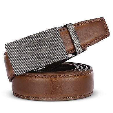 Men's Infinity Imprint Leather Ratchet  Belt