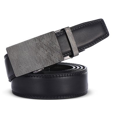 Men's Infinity Imprint Leather Ratchet  Belt