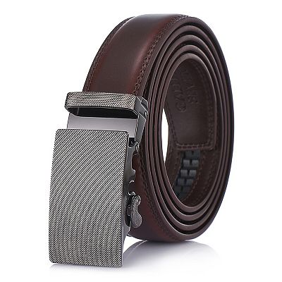 Men's Infinity Imprint Leather Ratchet Belt