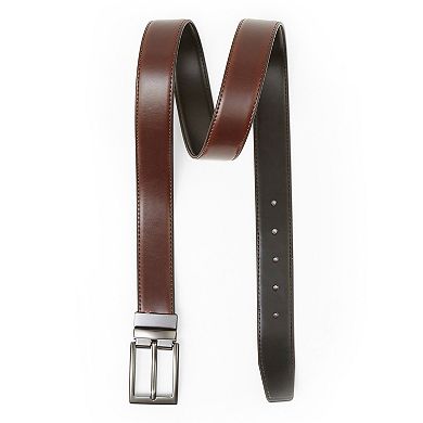 Men's Chameleon Buckle Leather Belt For Big & Tall