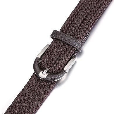 Men's Hopsack Weave 2- Pack Elastic Belt