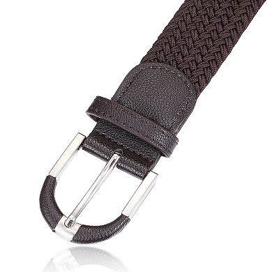 Men's Hopsack Weave 2- Pack Elastic Belt