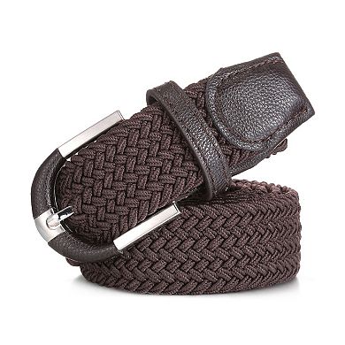 Men's Hopsack Weave 2- Pack Elastic Belt