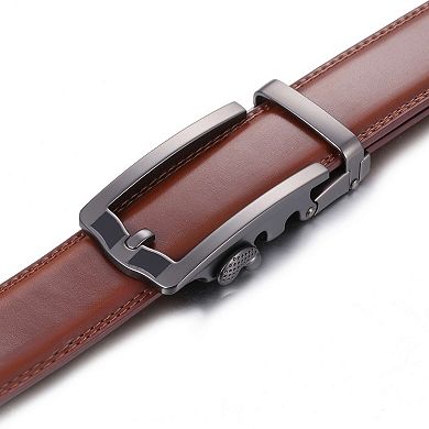 Men's Horseshoe Leather Ratchet Belt