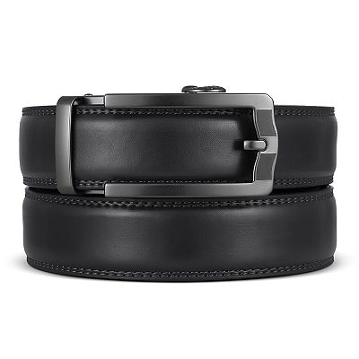 Men's Horseshoe Leather Ratchet Belt