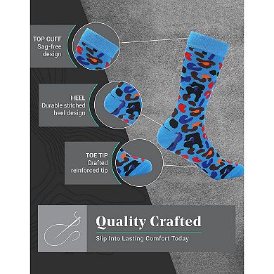 Men's Bold Designer Dress Socks 12 Pack