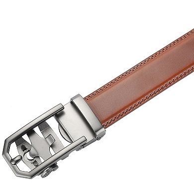 Men's Model Design Leather Ratchet Belt