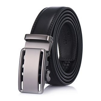 Men's Classic Bilinear Leather Ratchet Belt