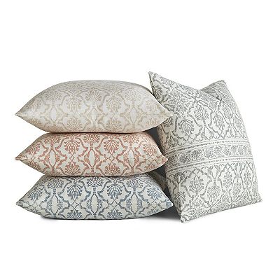 Urban Loft's Elegant Patterns Cotton Decor Throw Pillow In Antique Floral