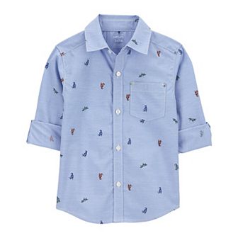 Toddler Boy Carter's Gingham Button-Front Shirt