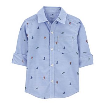 Toddler Boy Carter's Gingham Button-Front Shirt